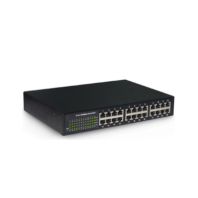 4.8Gbps 24 Port Rack Mounted Network Switch RTL8324D Chipset